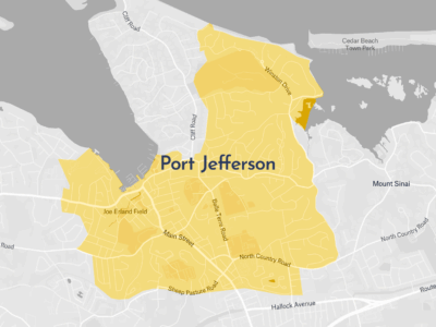 Map of Port Jefferson