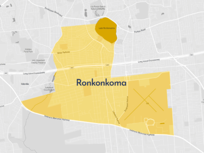 Map of Ronkonkoma NY