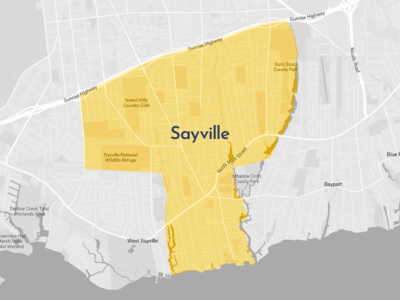 Map of Sayville NY